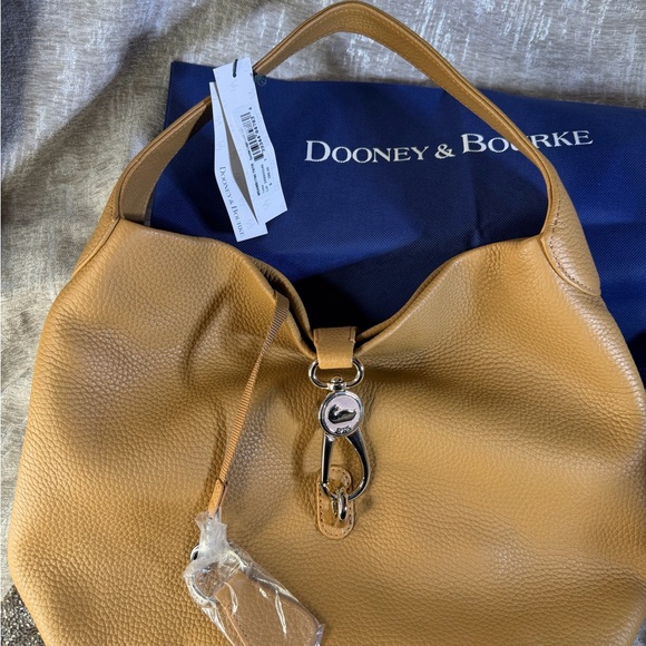 Dooney & Bourke Caramel Leather Hobo Bag - Picture 2 of 9